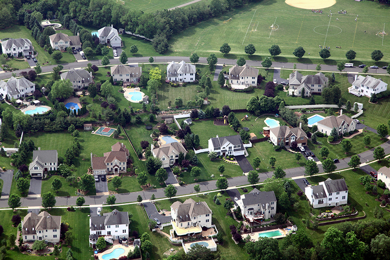 Suburban Neighbhorhood Aerial